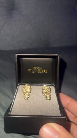 Gold Nugget Earrings