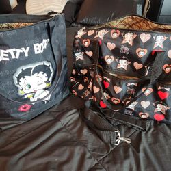Betty Boop Duffel and Large Bag