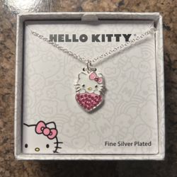 Hello Kitty Silver Necklace 