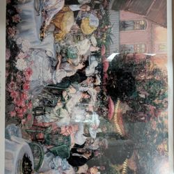 Nice Victorian Big Art/Picture With Frame