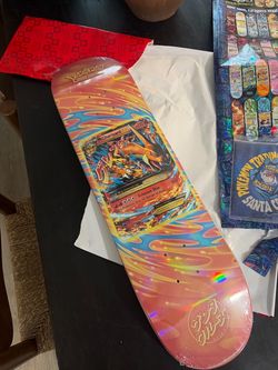 Santa Cruz x Pokémon Mega Charizard Skateboard Deck