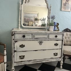 Antique dresser entry table etc