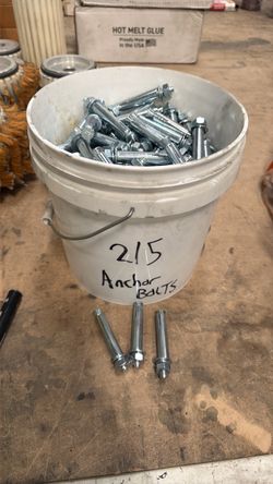 Anchor bolts 3”  215 pcs