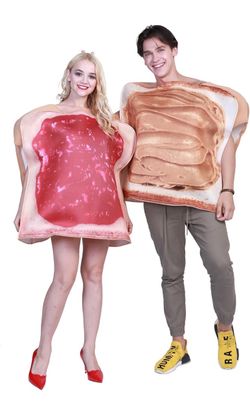 New! Peanut Butter and Jelly Couples Costume Set