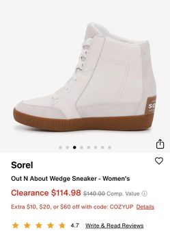 Sorel Out and Anout Wedge Sneakers (2 pairs)