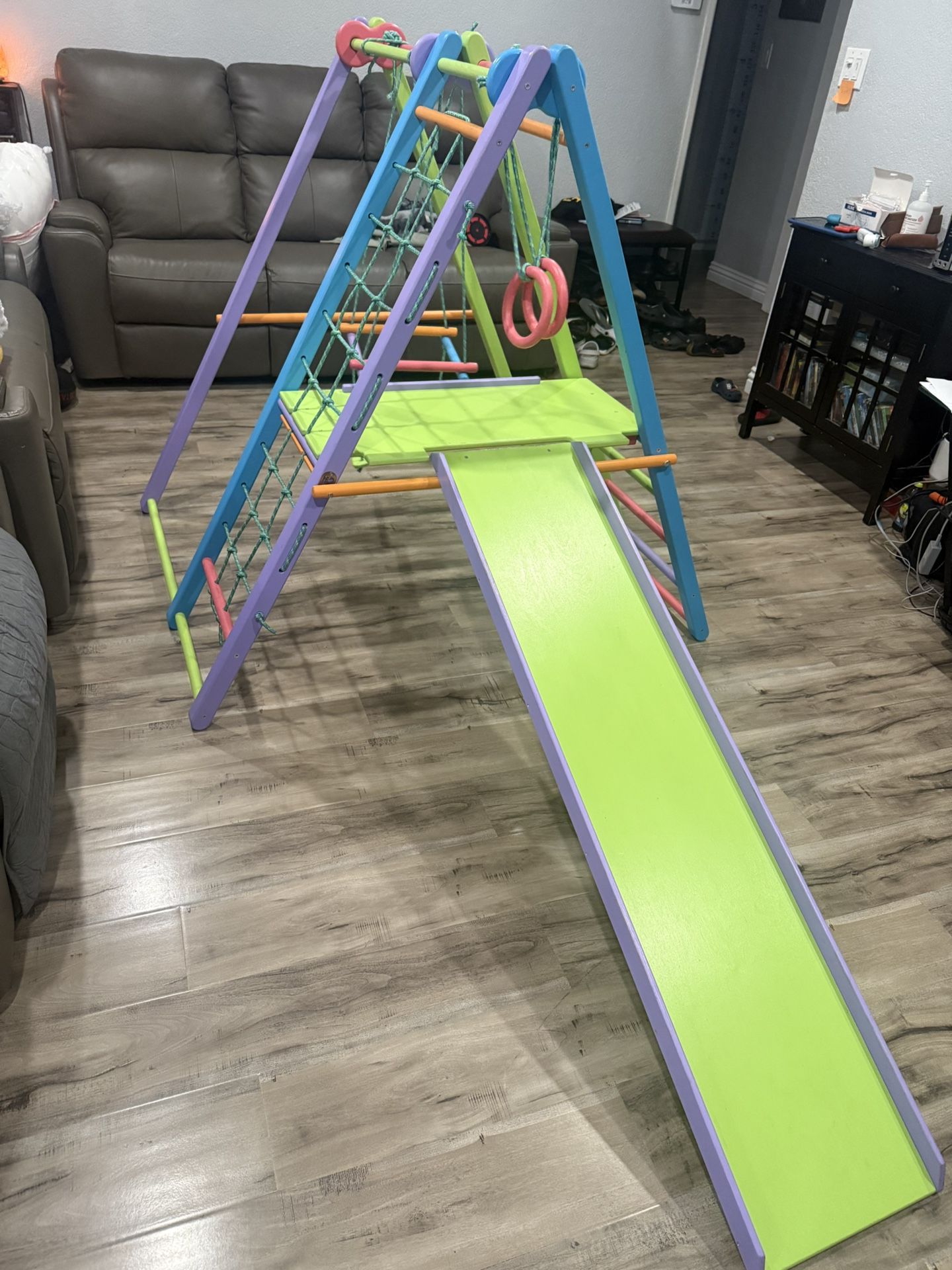 Indoor Slide And Swing