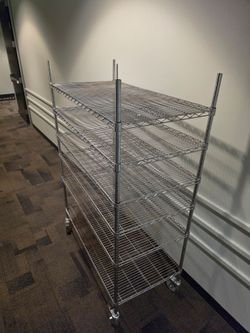 Wire shelves