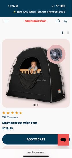 Slumberpod Portable Privacy w/ Fan