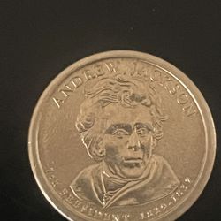 Andrew Jackson $1 Coin 2008 Mint Mark P Double Edged