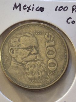 1985 Mexico 100 Pesos Coin