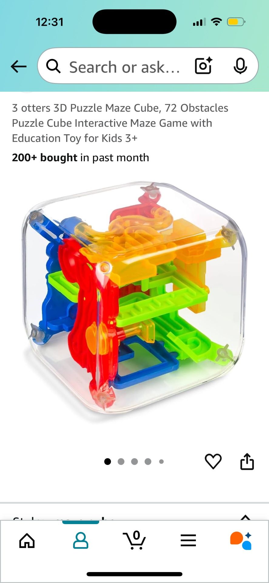 Maze Cube - Learning Toy