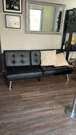 Leather Futon Couch