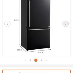  31 in. 17.2 cu. ft. Antique Brass Handles Included