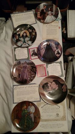 Gone with the wind collectable plates