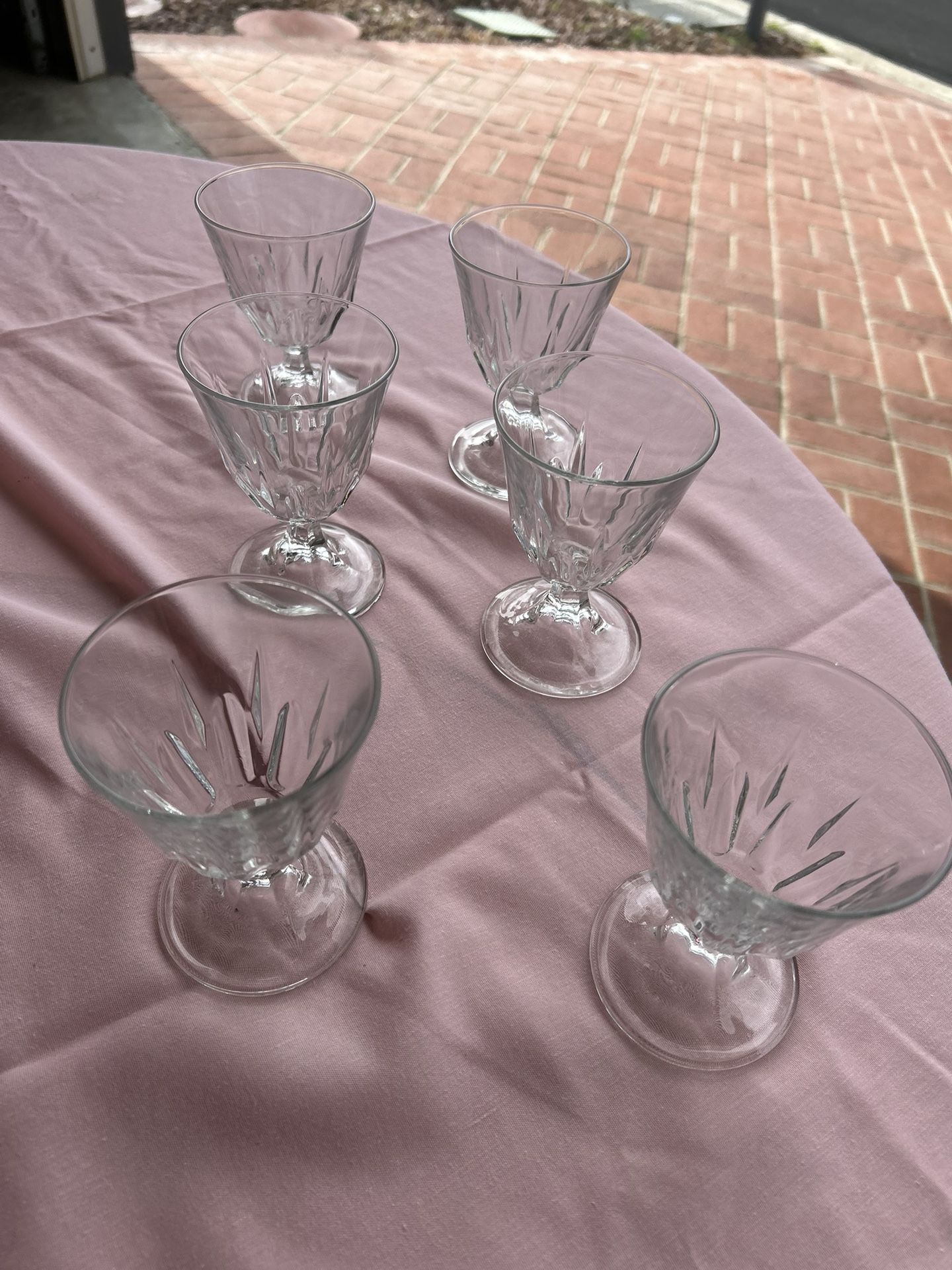 6 Dessert Glasses