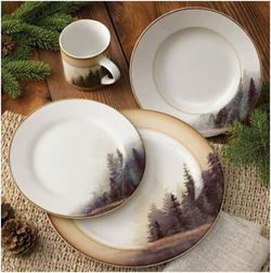 Misty Forest Dinnerware Set by Bob Metropulos