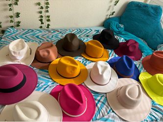 15 women fedora hats. - ALL for $50