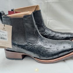 Ariat Booker Ultra Exotic Jet. BLack Sized US 8.5