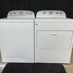 Whirlpool Top Load Matching Washer Dryer Set With Removable Agitator