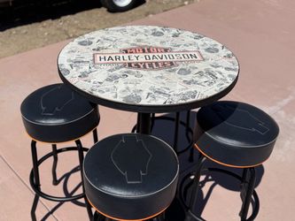 Harley Davidson pub table