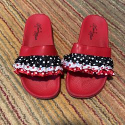 Disney Minnie Mouse Slides Size 6-7 Adult 