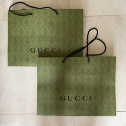 Gucci Large Paper Shopping Bags - Set Of 2 