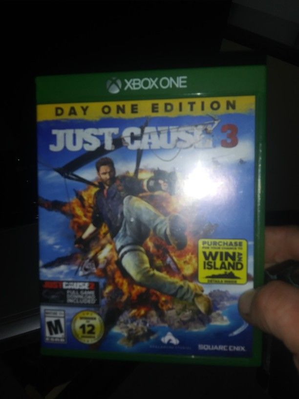 XBOX One Day 1 Edition JUST CAUSE 3 Video Game! LIKE NEW!