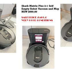 Shark Matrix Plus 2-1 Self Empty Robot Vacuum And Mop