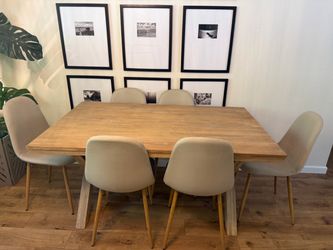 Dining table with 6 chairs
