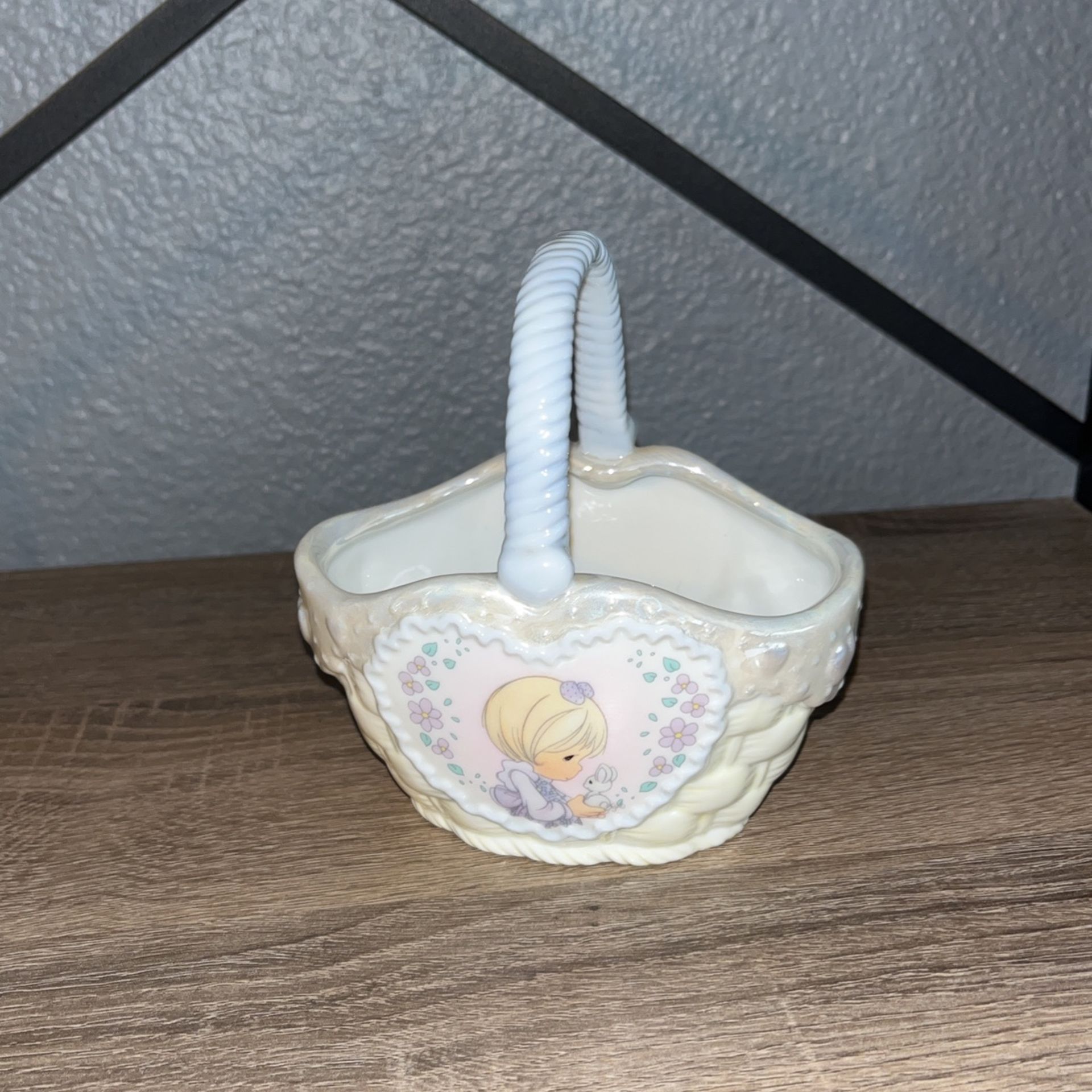 $5 - Precious moments Ceramic Basket