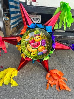 CUSTOM Happy fruit 3D star pinata