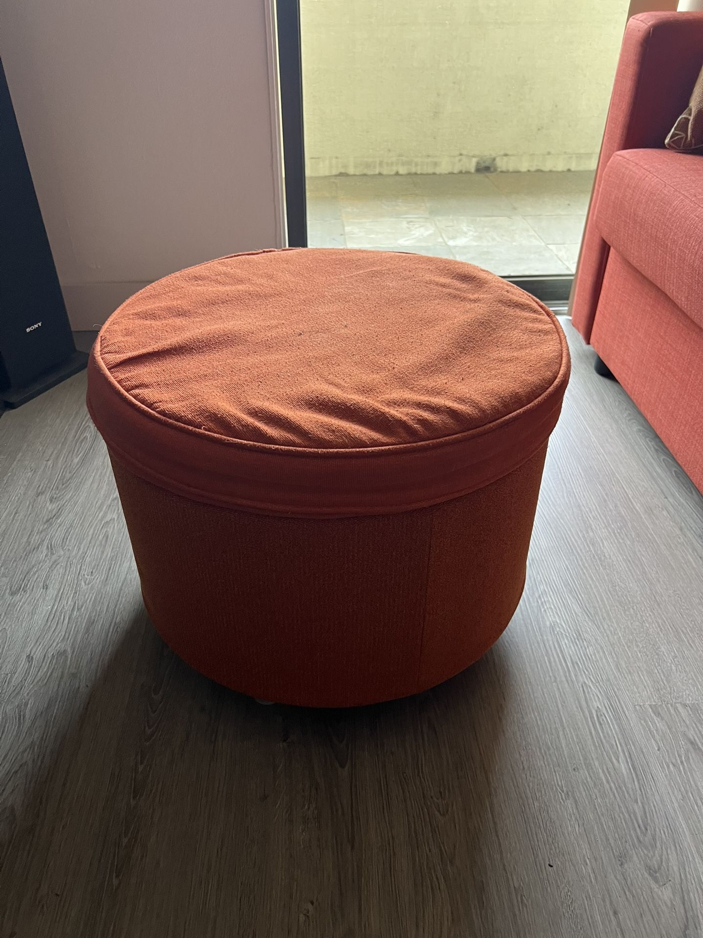 Mid century Style Ottoman With Storage