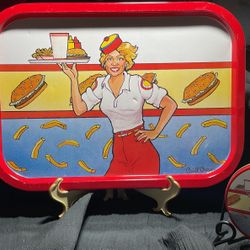 Vintage  Mug Line Tray And Coasters From 1986.