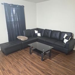 New Sectional + Storage Ottoman  — Left or Right Chaise — Delivery Available  