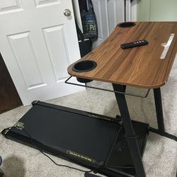 Walking Pad, Desk, and Remote 