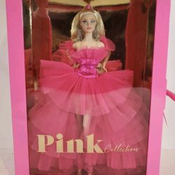 Mattel Barbie PINK COLLECTION #1 SILKSTONE MODEL MUSE BARBIE DOLL 2020 GOLD MATTEL GTJ76 NRFB