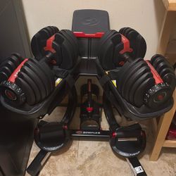 Bowflex Adjustable Dumbbells With Stand