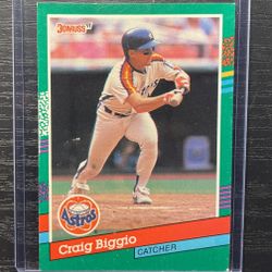 1991 Donruss Craig Biggio Baseball Card #595