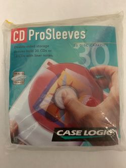 Case Logic - CD Pro Sleeves 15 - Sleeves - Will Hold 30 CD's (New) Double - Sided CD Storage