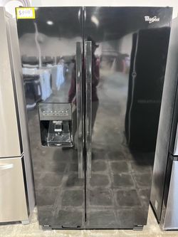 Whirlpool Side-by-Side Refrigerator Black