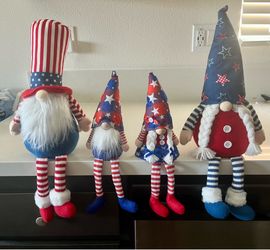 4th of July Gnome Family Decor