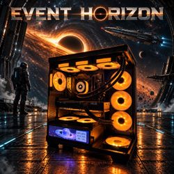 “Event Horizon” Custom Gaming PC — RTX 5070 Ti DLSS 5 Ready / AMD Ryzen 7 7800X3D / DDR5