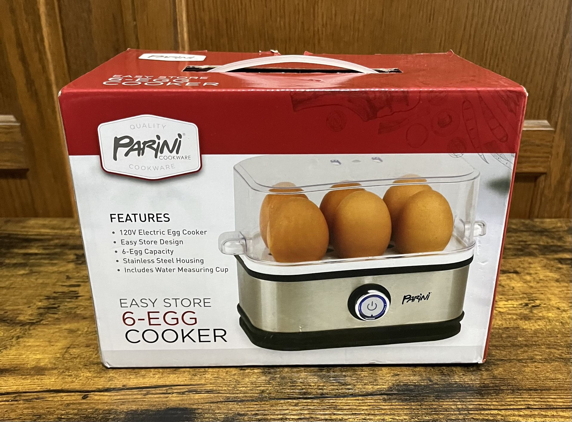 *NEW* New Parini 6-Egg Electric Cooker – Stainless Steel
