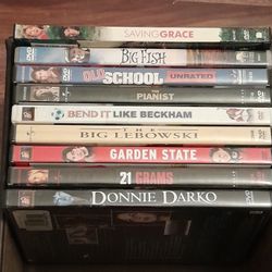 Movie DVDs: $5.00 each