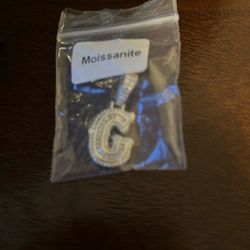 Moissanite Letter Pendant