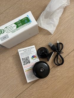 Mini WiFi Indoor Security Camera, supports 2.4G WiFi only, — App Control, Motion Detection