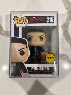 Funko Pop Marvel Punisher Chase w Hard Pop Protector - Excellent Mint