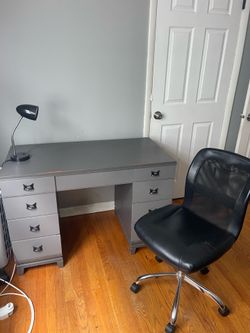 Desk and office chair