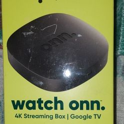 Onn 4k Streaming Box/Google Tv