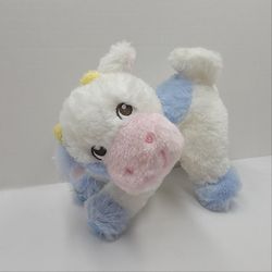 Garanimals Baby Cow Calf Plush Stuffed Animal Pastel Blue Yellow